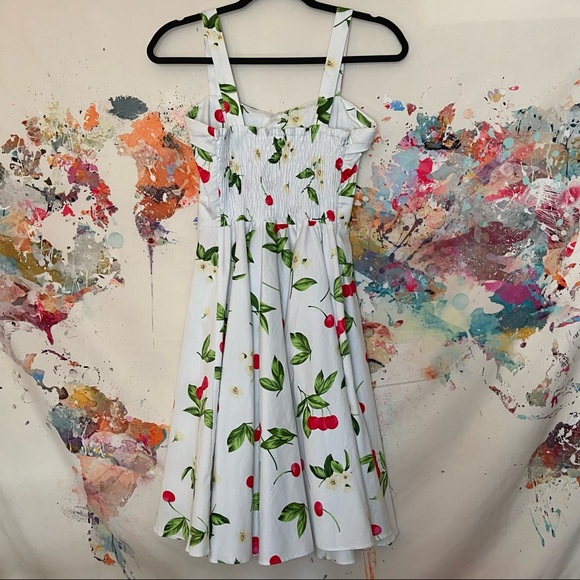 Maggie Tang Cherry Rockabilly 50s Retro Pin-up Dress - Picture 6 of 9